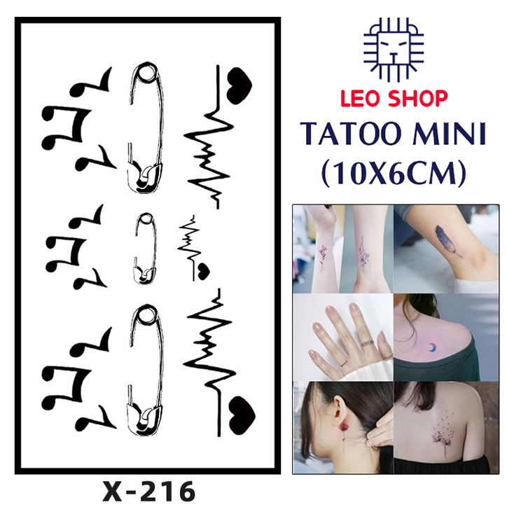 Hình Xăm Dán Mini Họa Tiết Nhỏ Chụp Ảnh, Đóng Phim, Dễ Dàng Tẩy Xóa - Dùng 2-5 Ngày