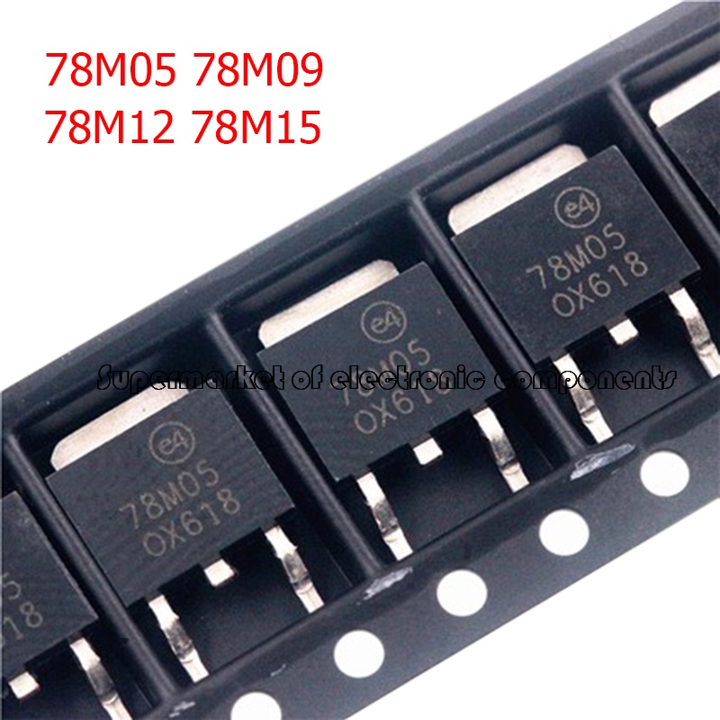 Set 5 Linh Kiện Điện Tử Mới 78M05 TO252 7805 750mA L78M05CDT 78M09 78M12 78M15