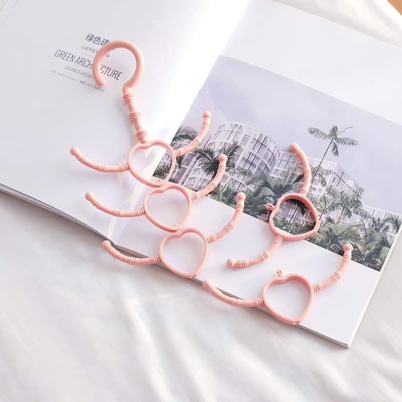 Móc nhựa treo đồ xoay 10 móc tháo được 30x13cm,,,