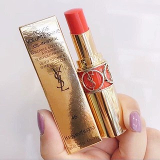 Son thỏi YSL Rouge Volupte Shine màu 46 Cam đào
