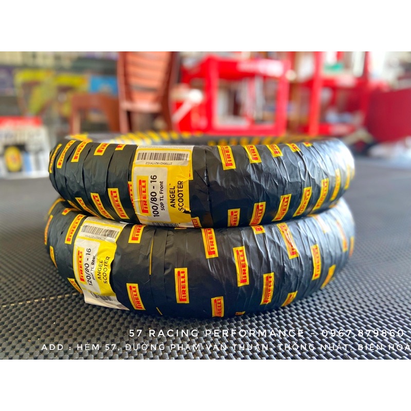 Combo Vỏ Lốp Pirelli Angel Scooter Size Zin cho xe Honda SH