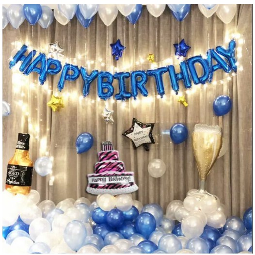 SET TRANG TRÍ SINH NHẬT SP-0014 (Tặng kèm băng dính + bơm tay)