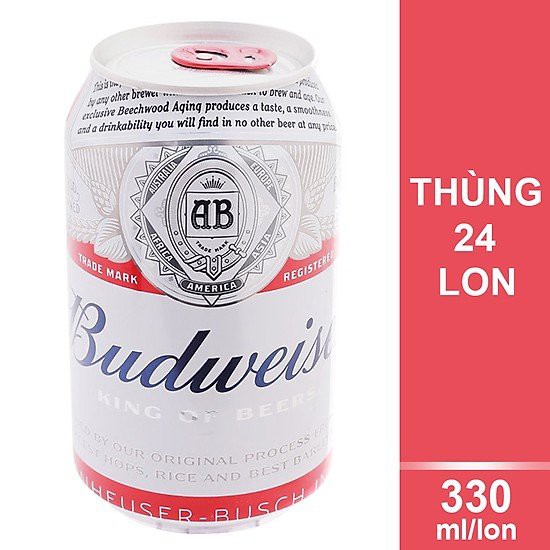 Bia budweiser thùng 24 lon 330ml