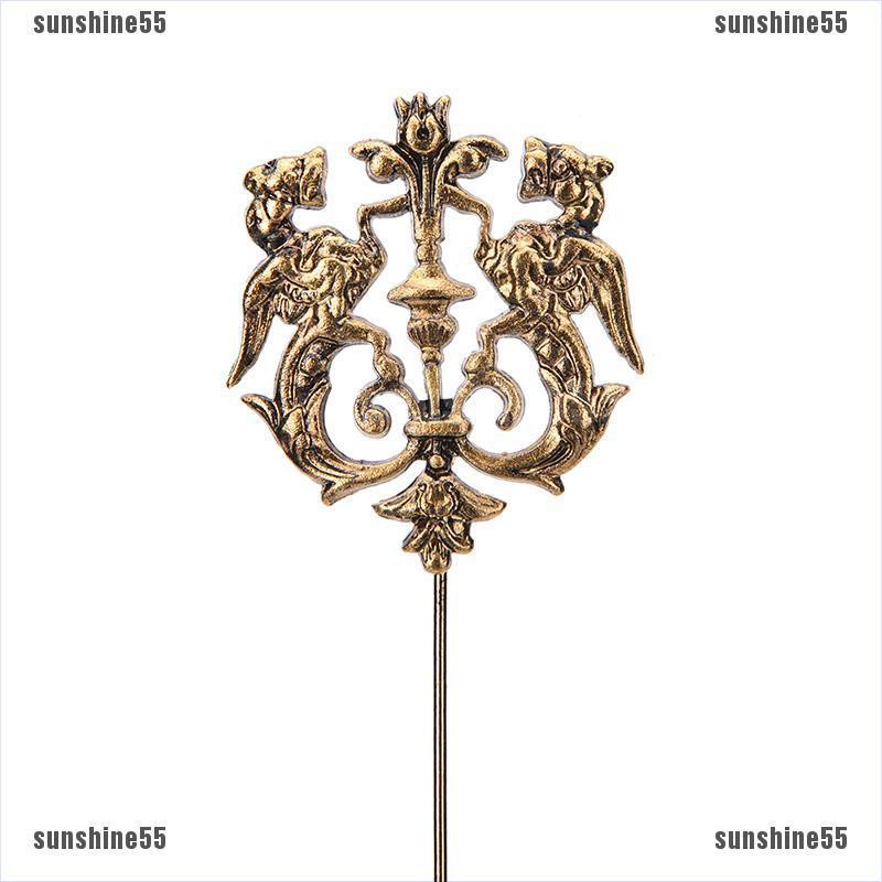 Trâm Cài Áo Vest Hình Sư Tử Hai Đầu Phong Cách Cổ Điển Cho Nam