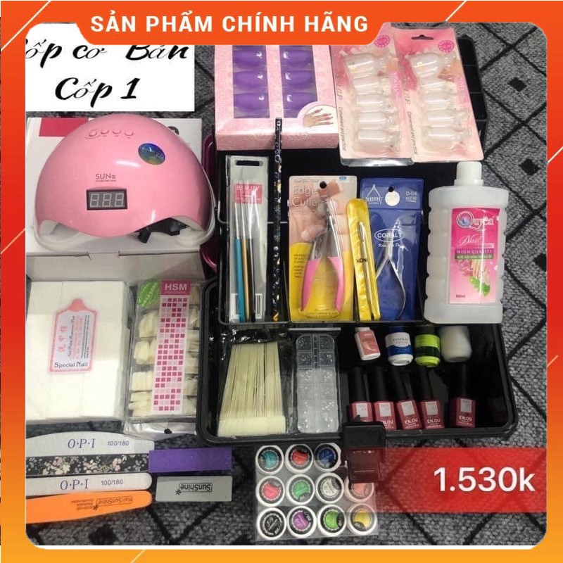 Cốp đồ nail, bộ đồ nail cơ bản dành cho các bạn học viên Thiên Di Nail