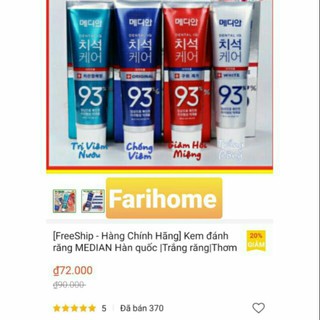 Kem đánh răng Median 93% Hàn Quốc
