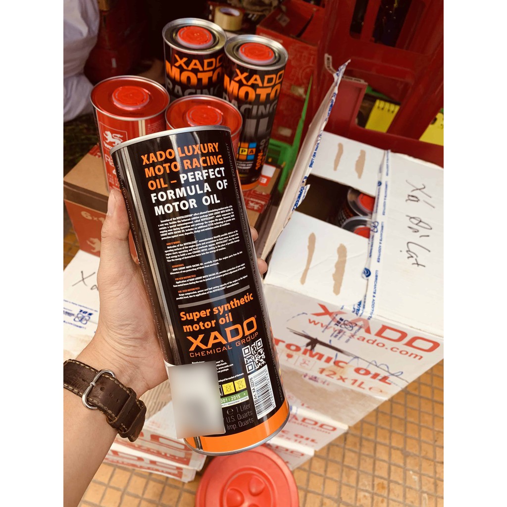 DẦU NHỚT CAO CẤP XADO RACING LUXURY 10W40 VERSION 22.2 15.5