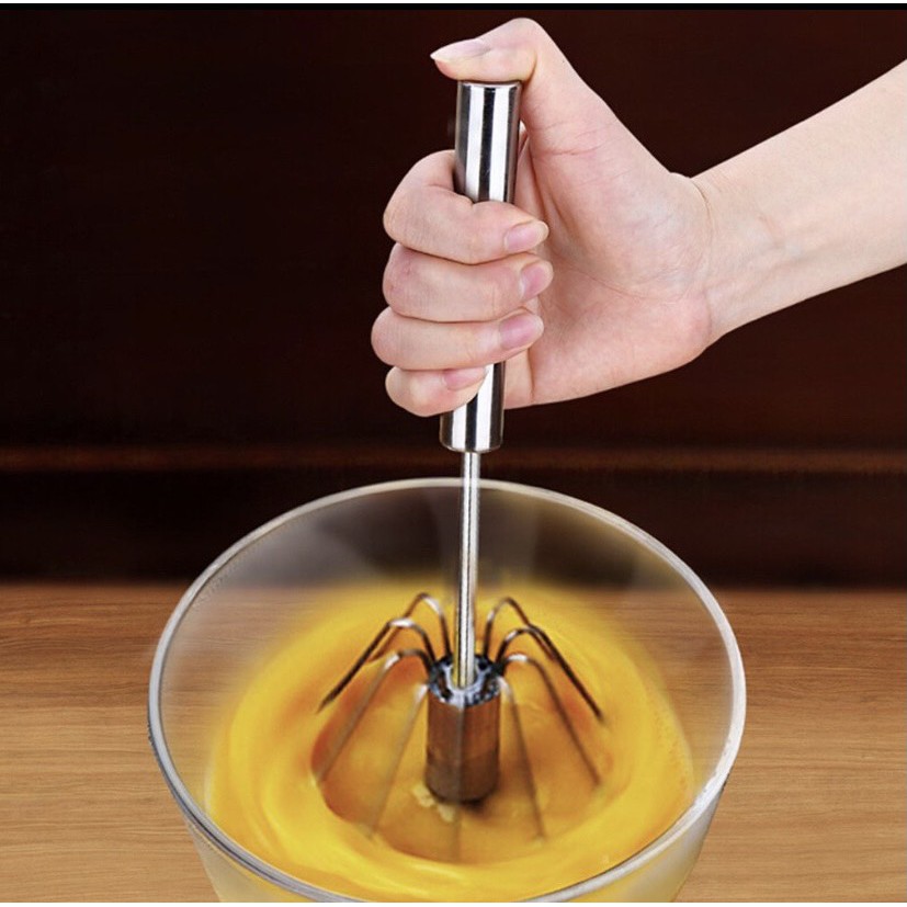 Máy Đánh Trứng Cầm Tay Bán Tự Động Bằng Thép Không Gỉ size to nhất