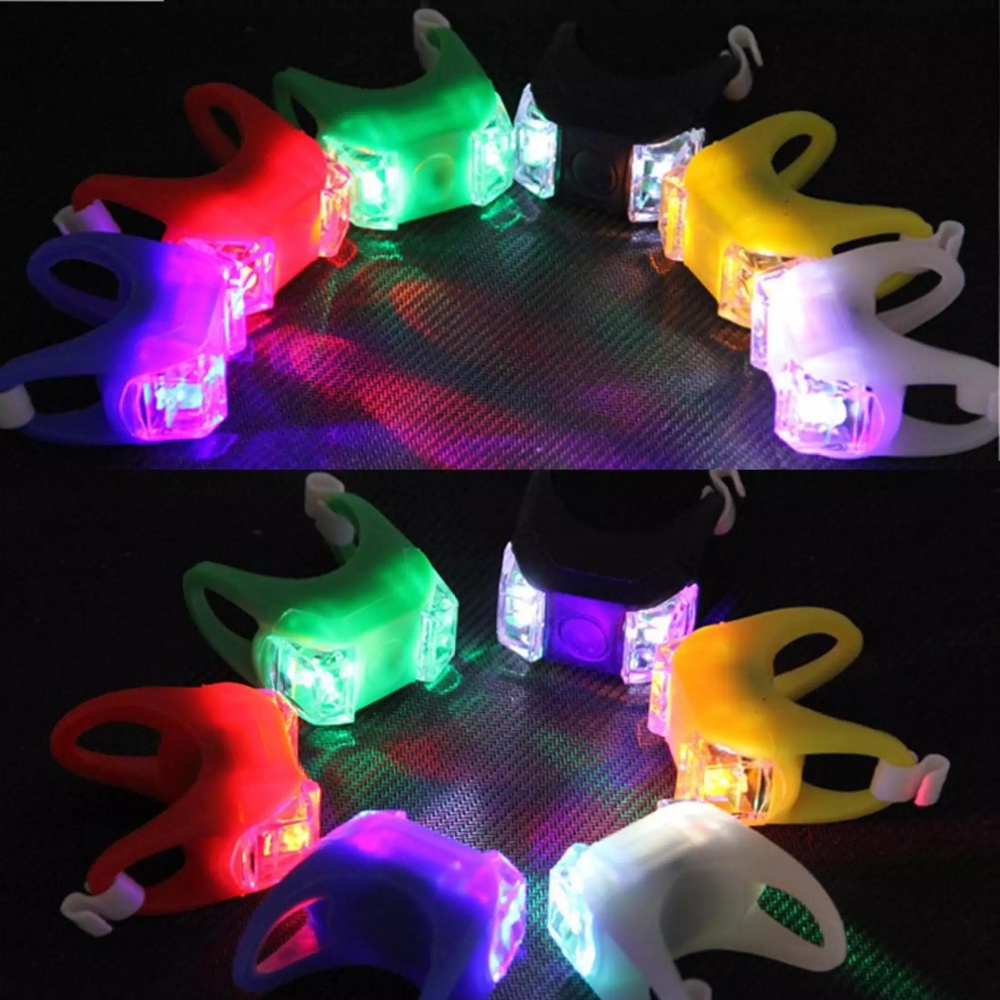 Đèn Xe Đạp Led Mini Đa Năng gắn đuôi xe đạp, tay lái, mũ bảo hiểm, báng xe, bánh xe