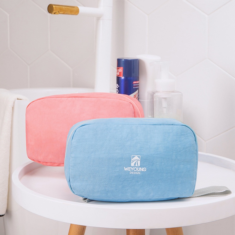 Túi Đựng Mỹ Phẩm In Chữ Phong Cách Hàn Quốc