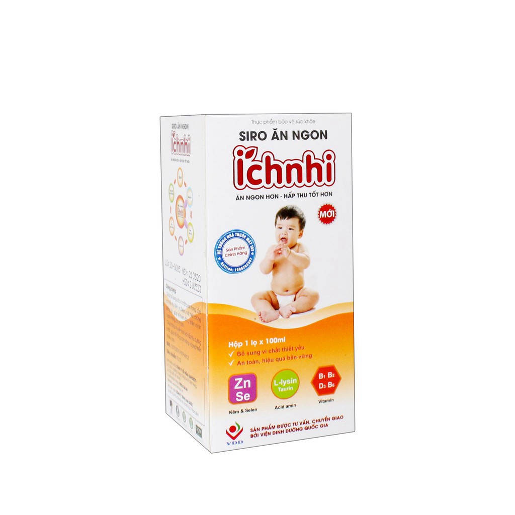 Siro Ăn Ngon Ích Nhi - Chai 100ml - Ăn Ngon Hơn, Hấp Thu Tốt Hơn