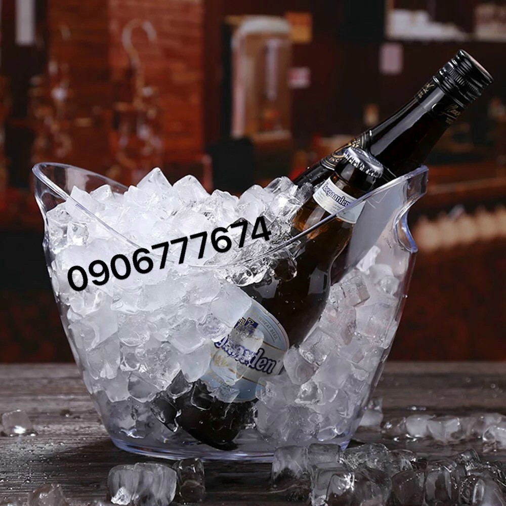 Xô Uớp Vang / Xô ướp Champagne Bằng Mica Trong Suốt