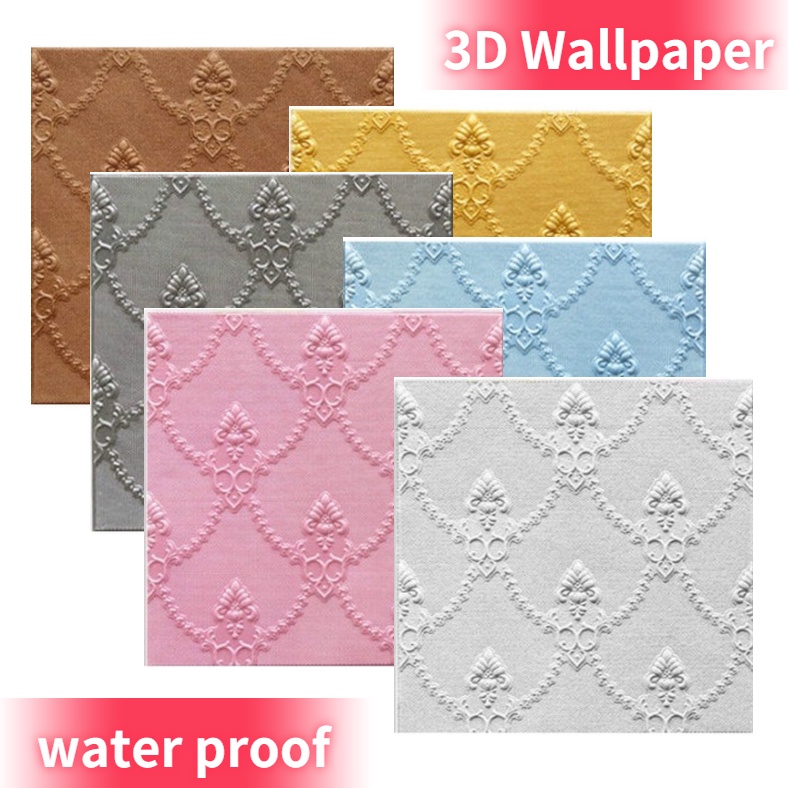 Miếng Dán Tường Bằng Xốp Mềm Họa Tiết Vân Gỗ 3d Cách Âm Chống Thấm Nước Phong Cách Châu Âu Trang Trí Nhà Cửa giấy dán tường
