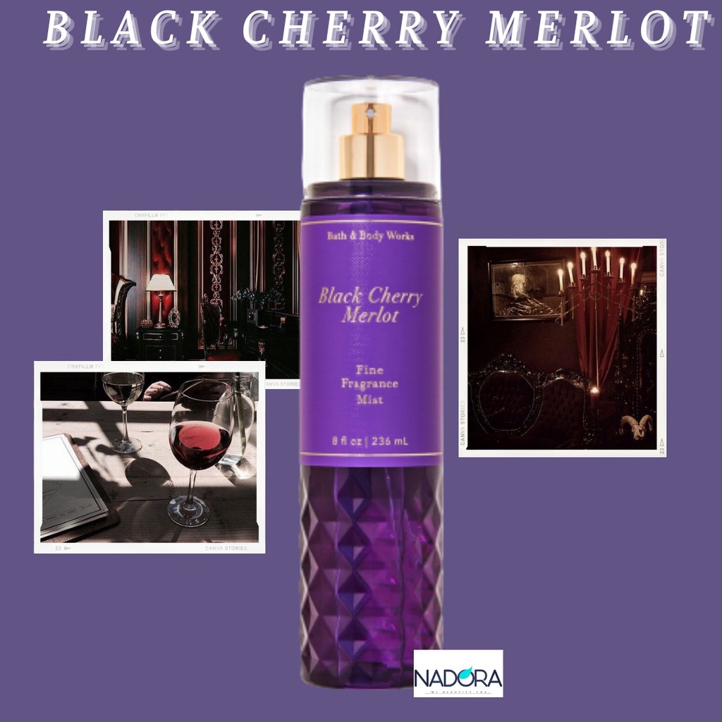 Xịt Thơm Toàn Thân Bath And Body Works - Black Cherry Merlot Body Mist