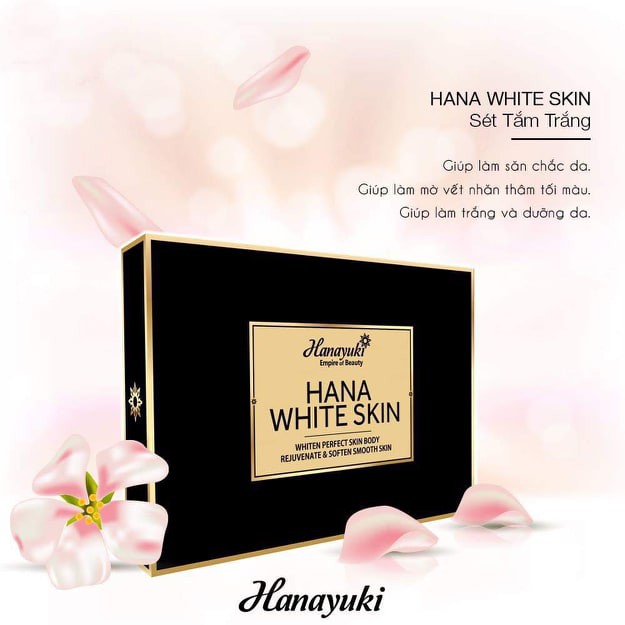 Bộ Tắm Trắng Hanayuki – Hana White Skin 6 in 1