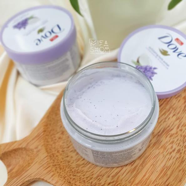 Kem Tẩy Tế Bào Chết DOVE EXFOLIATING BODY POLISH 298g Tặng 1 Son Miss Rose