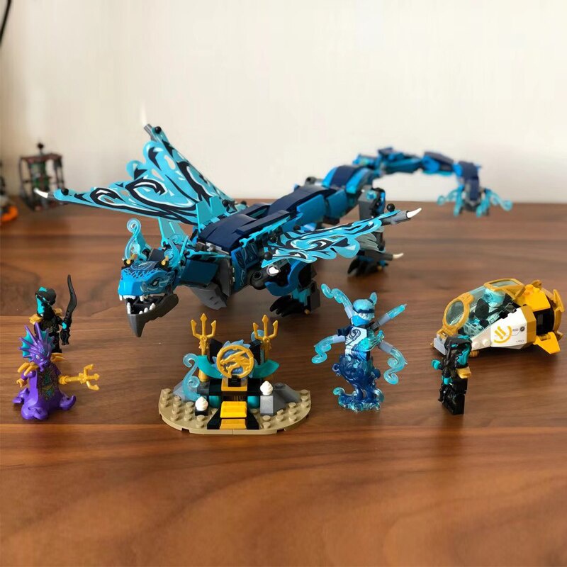 Đồ chơi Lắp ráp Mô hình 90017 MOC Water Dragon FIT 71754 749pcs