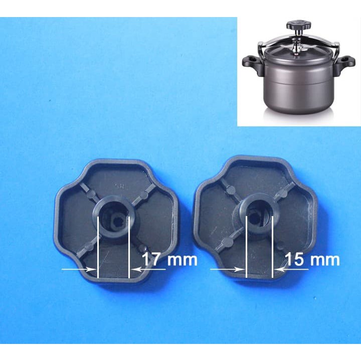 LINH PHỤ KIỆN THAY THẾ -Núm vặn nồi áp suất-Tay xoay nắp kiểu lỗ lắp mũ vát trục đồng nồi gas 2 quai