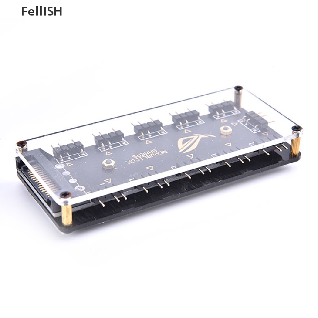 Bộ Chia Nguồn SATA 5V 3 / 4pin 10 ARGB / RGB 439br Chất Lượng Cao