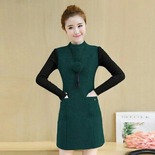 Váy dạ tay len