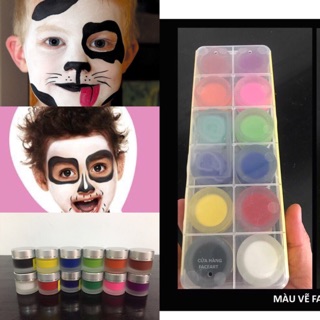 MÀU VẼ MẶT - MÀU VẼ HOÁ TRANG Lẻ - FACE PAINTING- BODY PAINTING