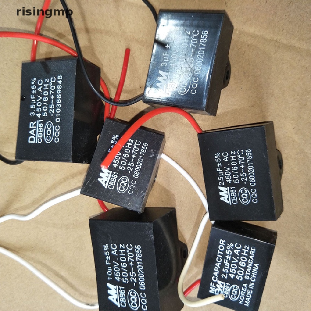 Tụ Điện Quạt Trần AC CBB61 450V 1UF - 25UF ♨Trên đó
