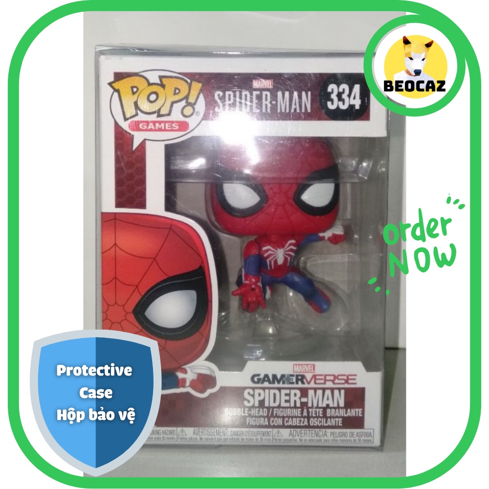 [Full Box Tặng Hộp Bảo Vệ] Mô hình Funko nội địa Trung nhân vật Người nhện Spider Man an toàn bền màu