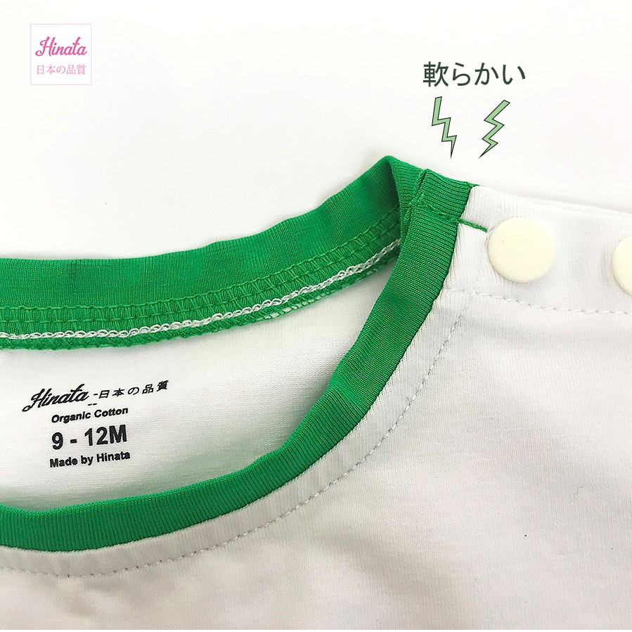 Bộ đồ rời quần bỉm 100% Organic Cotton- Set Candle Family BF06 - Thương hiệu Hinata Nhật
