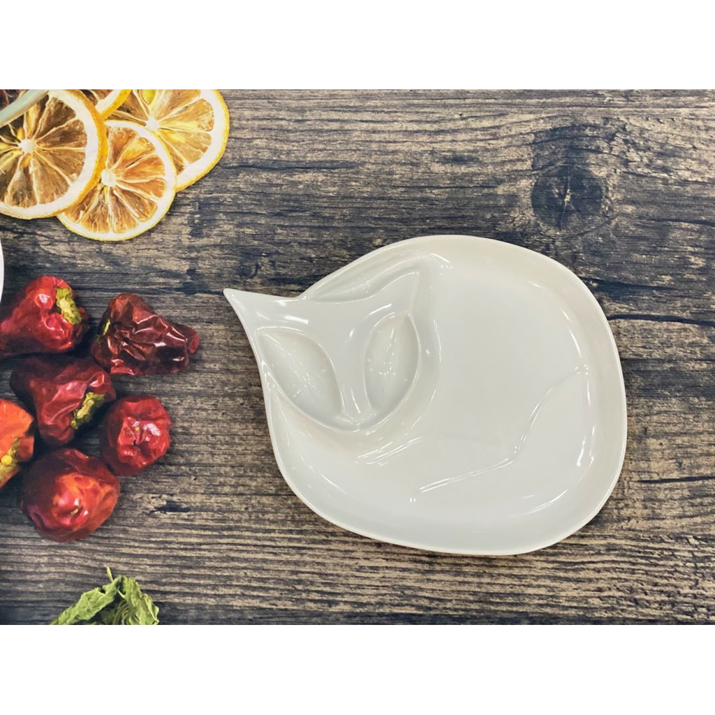 Khay mèo kute - đựng đồ ăn siêu xinh - sản xuất tại Bát tràng