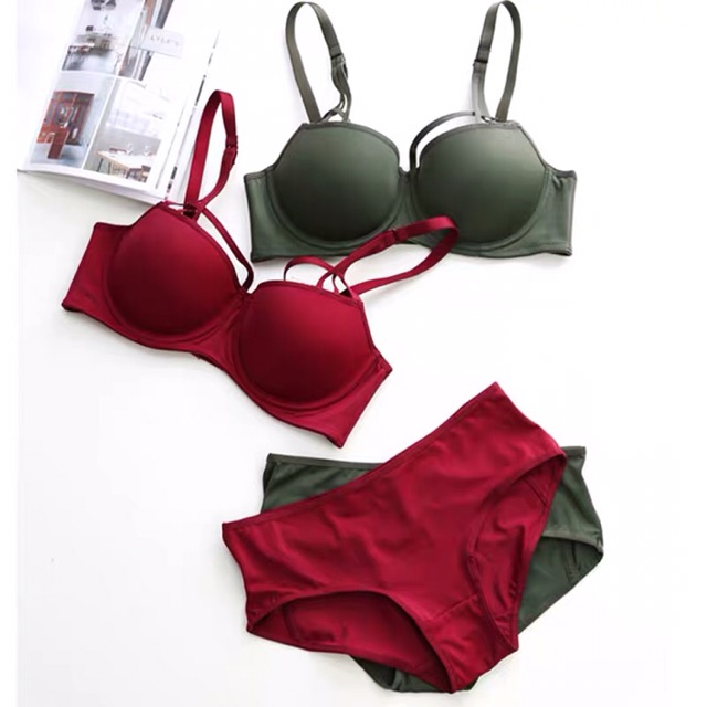 Bộ Đồ Lót Trơn Có Gọng Đệm MỎNG S089