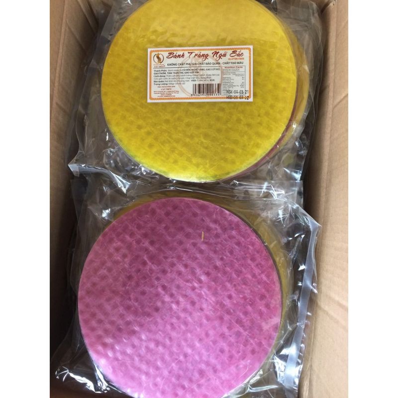 Bánh tráng ngũ sắc Cát Thuỷ- bịch 500gr Eatclean healthy | BigBuy360 - bigbuy360.vn