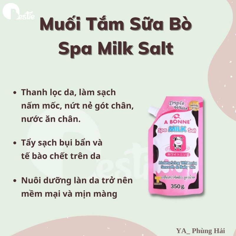 Muối tắm sữa bò tẩy tế bào chết A Bonne Spa Milk Salt 350g Thái Lan -HIONMTSB032
