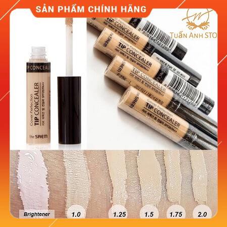 Kem Che Khuyết Điểm The Saem Cover Perfection Tip Concealer SPF28 PA++ 6.5g