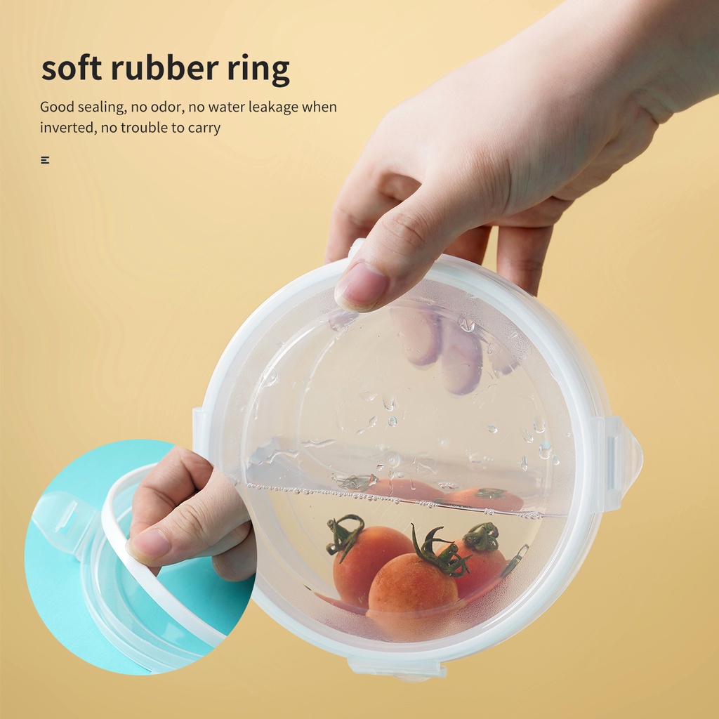 Hộp cơm Bằng Silicone PP Cấp Thực Phẩm An Toàn Chống Rò Rỉ