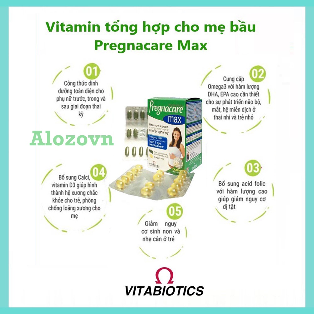 Vitamin tổng hợp cho bà bầu Pregnacare Max Anh