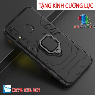 [TẶNG CƯỜNG LỰC]Ốp Samsung Galaxy M20 - BATMAN / IRON MAN iRing chống sốc - Thiết kế chân chống để dựng điện thoại