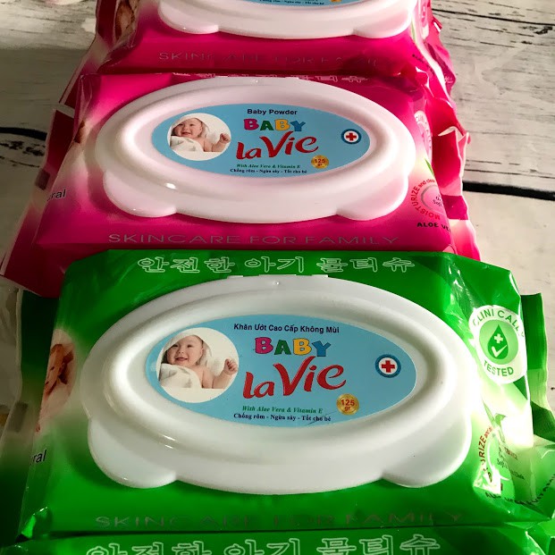 GIẤY ƯỚT BABY LAVIE LOẠI LỚN 120 TỜ GIÁ SĨ