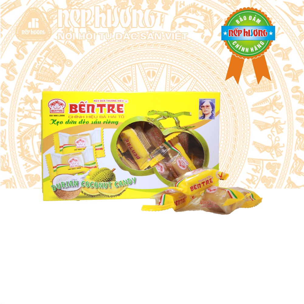 Kẹo Dừa Dẻo sầu Riêng – Bến Tre – Hiệu bà Hai Tỏ - 250g