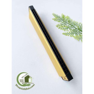 Kèn hamonica 24 lỗ cao cấp màu vàng