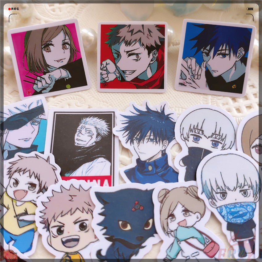 40 nhãn dán hoạt hình Jujutsu Kaisen Q-1 Itadori Yuji Fushiguro Megumi Gojo Satoru trang trí sổ tay/album/nhật ký DIY