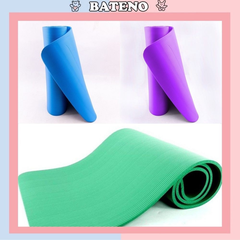 Thảm tập yoga đơn Bateno chống trơn trượt tại nhà 6mm T10