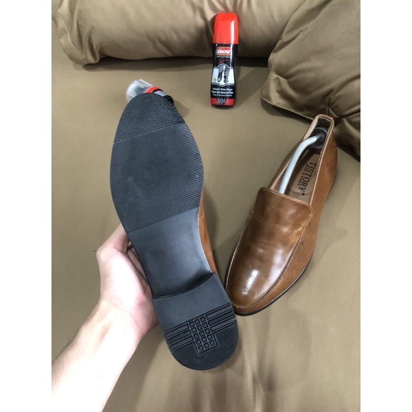 [Giày 2hand] [Size 43] [TonaShoe] Giày Tây Màu Nâu Cam Đế Cao Su Đúc Cứng Cực Kì Sang Trọng