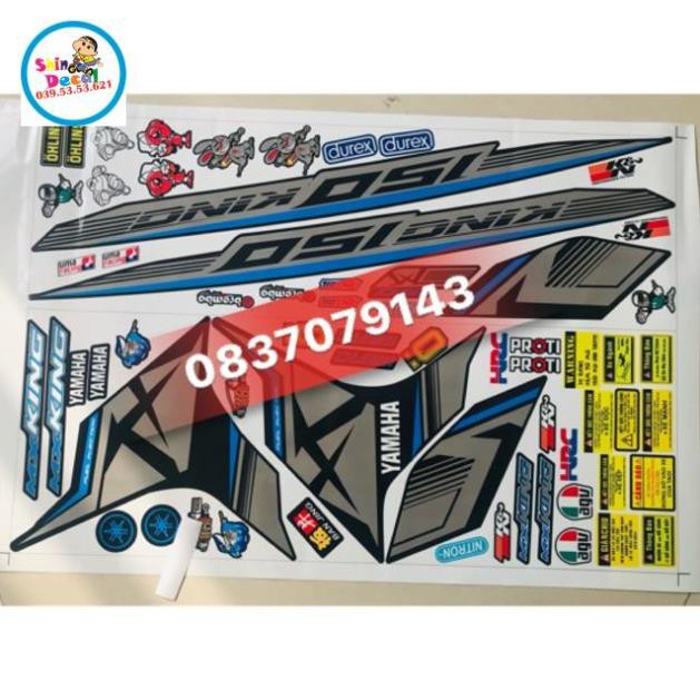 Tem rời ex 150 đen xám xanh 3 lớp ko bay màu