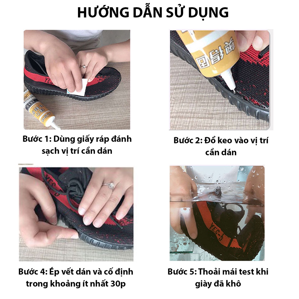 ⚡GIÁ SỐC⚡ Keo Dán Giày Nhiệt Trong Suốt Siêu Dính Dùng Không Tổn Thương Da