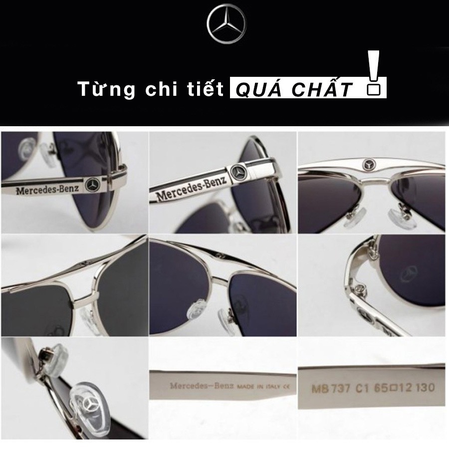 [ BEST SELLER ]  MẮT KÍNH MÁT NAM CHÍNH HÃNG CAO CẤP MERCEDES BENZ 737 FULLBOX +TẶNG KÍNH ĐI ĐÊM S006