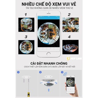 Camera Wifi Ốp Trần 360 Mini Yoosee