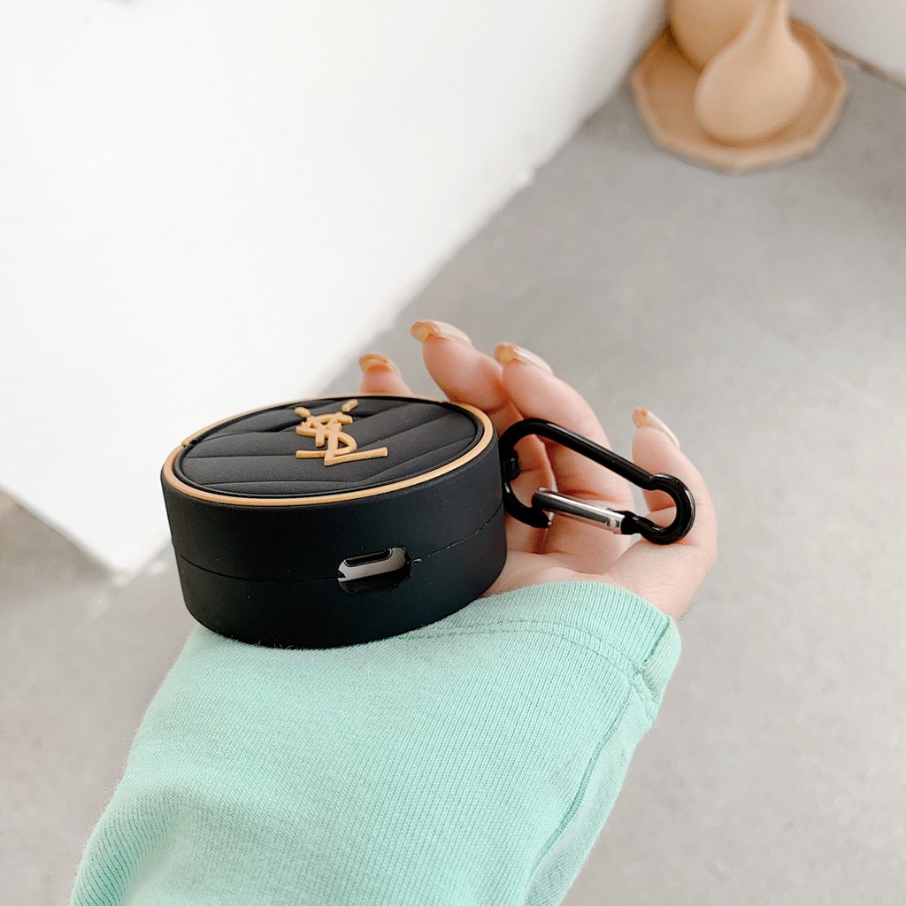 Vỏ Bảo Vệ Hộp Sạc Tai nghe không dây airpods 1 2 3 pro pro 2 Bằng Silicon Mềm Hình logo Thời Trang