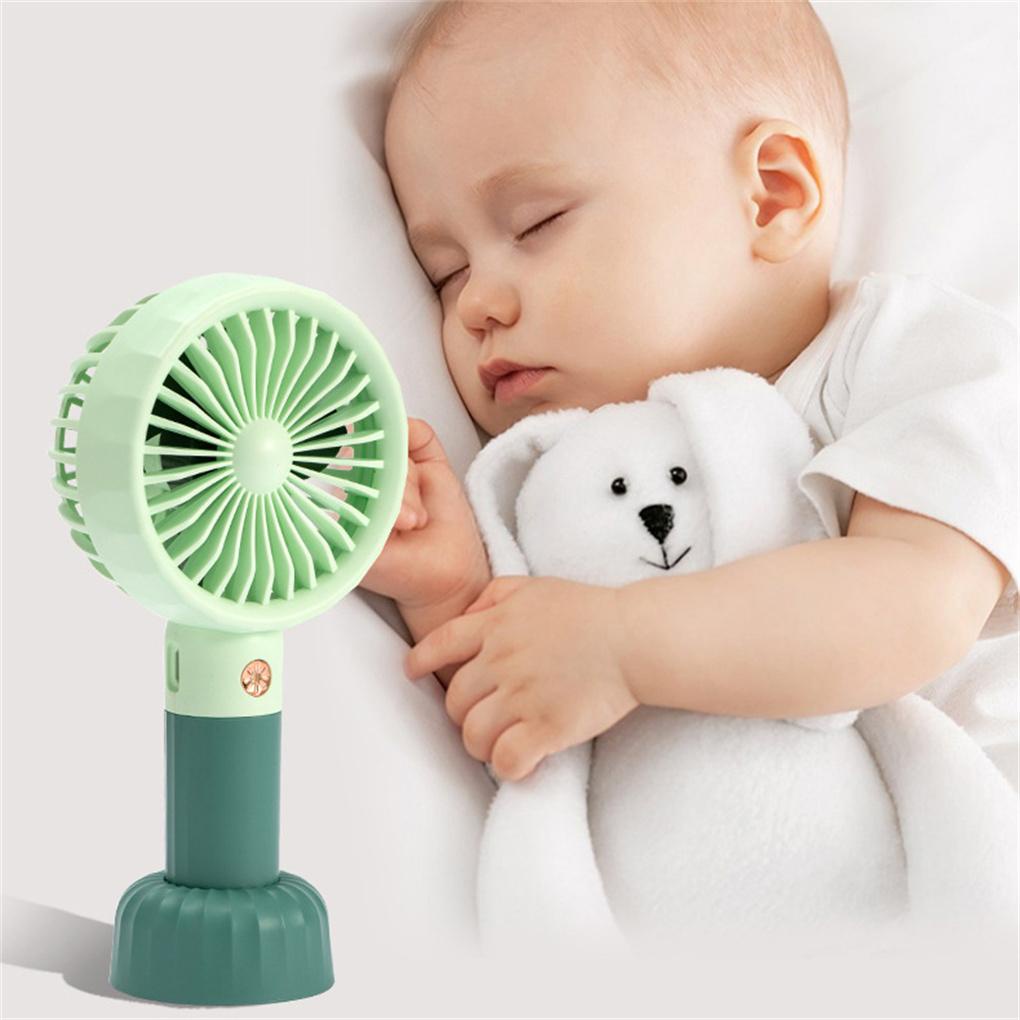 Quạt Làm Mát Cầm Tay 3 Tốc Độ Gió Với Đầu Cắm USB Tiện Dụng Mang Theo Du Lịch / Văn Phòng