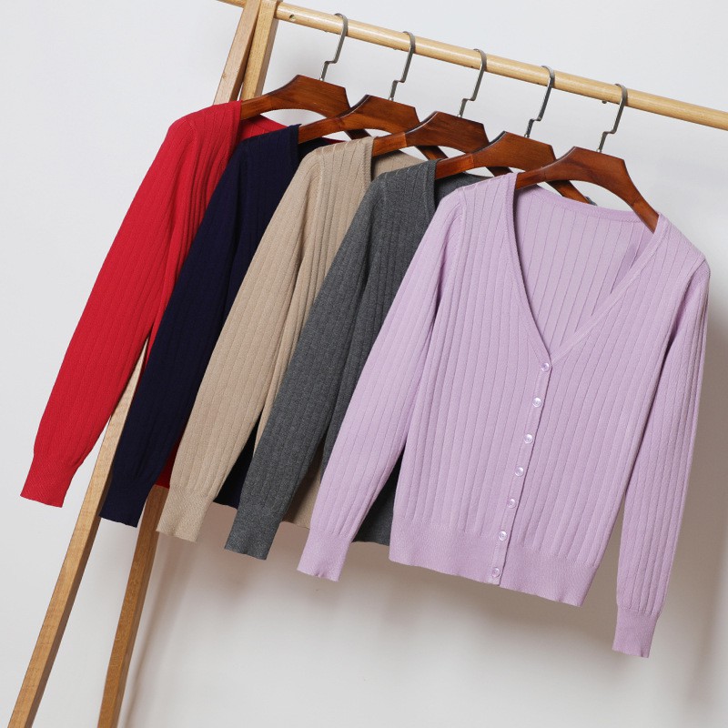 Áo khoác Cardigan cổ chữ V Plus Size 2XL 3XL 4XL