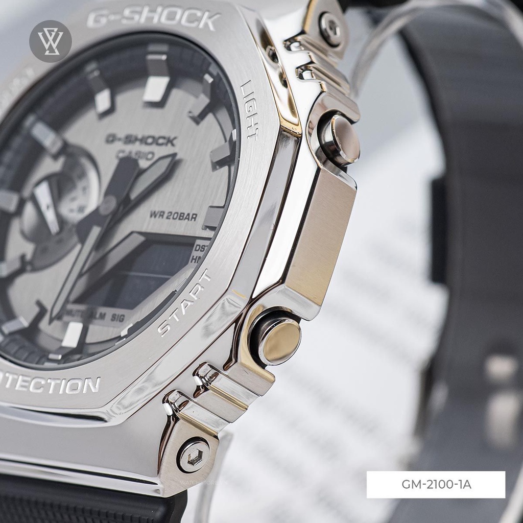 Đồng Hồ Quartz Nam Casio WATCHSTORE GM-2100-1ADR Mặt Kính Khoáng 44.5mm, Dây Đeo Nhựa Và Vỏ Thép Không Gỉ